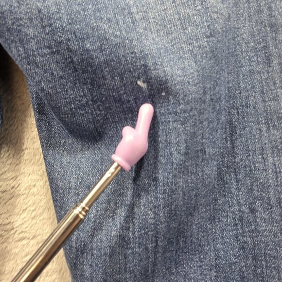 Vervet Jeans Womens 26 Skinny High Rise Stretch Denim Distressed VT1007 Flaw - Picture 6 of 10